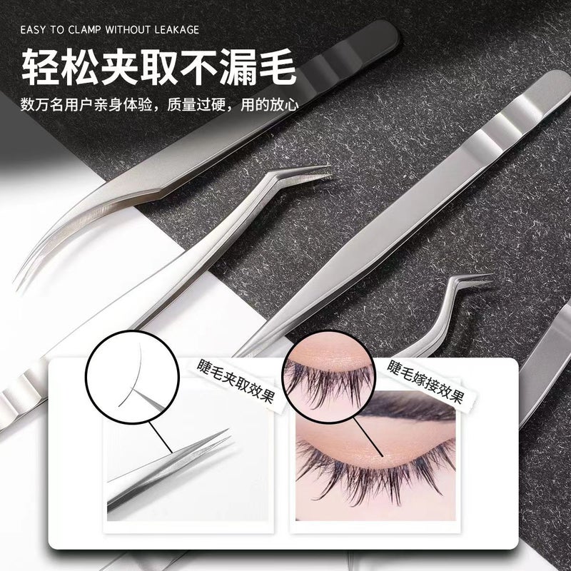 Ukrainian Eyelash Extension Tweezers Chinese-Style Princess Dolphin Tweezers Phoenix Tweezers Penguin Tweezers Set High Precision Tweezers For Eyelashes - Image 4